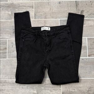 A&F Women's Dark Jeans Super Skinny High Rise